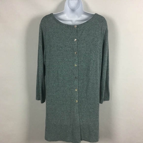 Coin 1804 Button Back Hi Lo Tunic Top - Picture 10 of 10